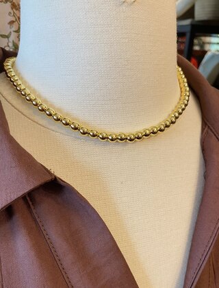 Bailey’s Beaded Gold Necklace