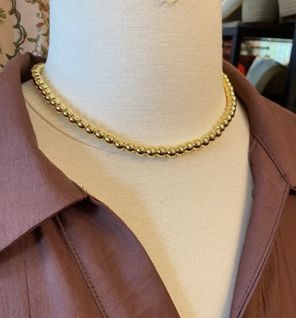 Bailey’s Beaded Gold Necklace