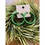 The Uptown Peach Gabby’s Green Hoops