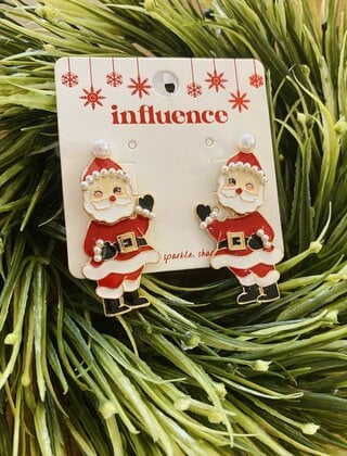 Santa Dangle Earrings