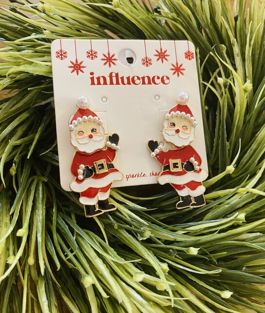 Santa Dangle Earrings