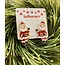 The Uptown Peach Santa Dangle Earrings