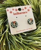 Pearled Wreath Studs