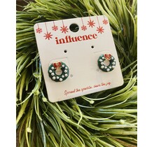 Pearled Wreath Studs