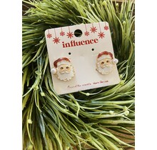 Pearl Santa Studs