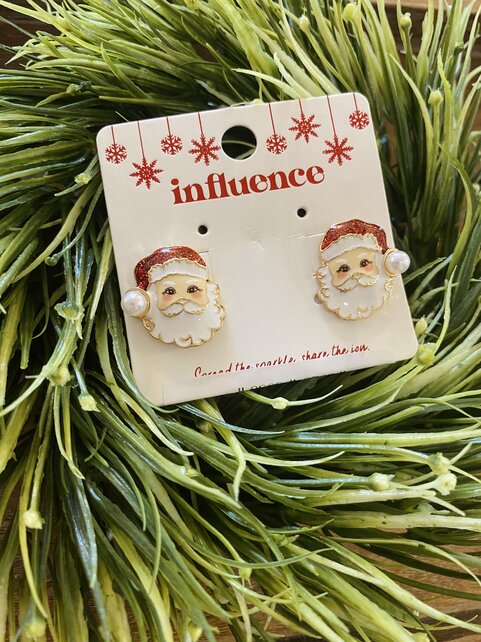 Pearl Santa Studs Pearl Santa Studs