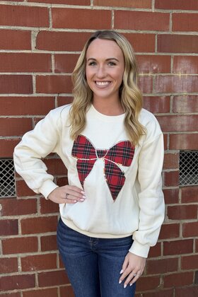 Very Merry Bow Sweatshirt