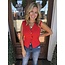 The Uptown Peach Reagan Red Sweater Vest