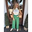 The Uptown Peach Grace’s Green Wide Leg Pants