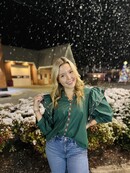 Emerald Ruffle Blouse