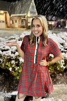 The Christmas Plaid Dress