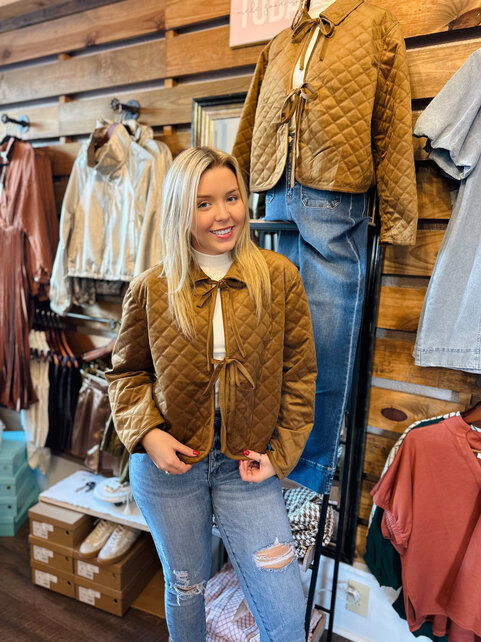 Feels-Like-Fall Quilted Jacket