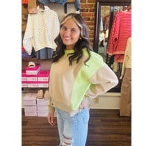 Camille Contrast Crewneck