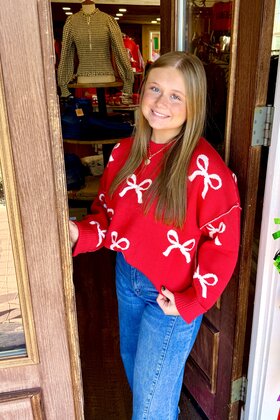 Pretty Present Bow Sweater