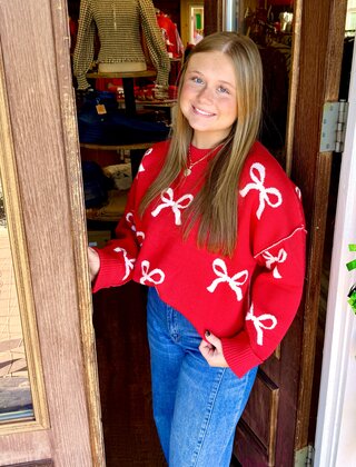 Pretty Present Bow Sweater