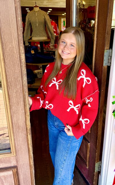 Pretty Present Bow Sweater