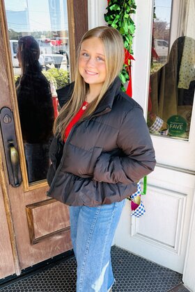 Ruffle Puffer Jacket