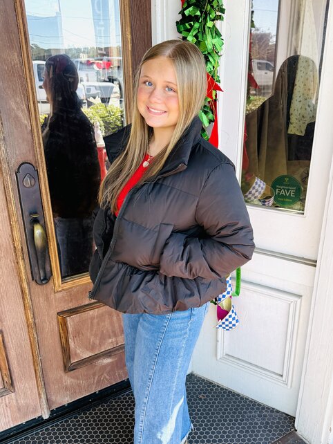 Ruffle Puffer Jacket