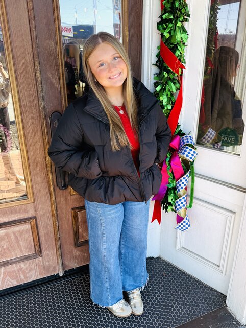 Ruffle Puffer Jacket