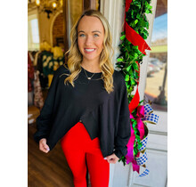 Blairs Black Asymmetrical Sweatshirt