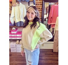 Camille Contrast Crewneck