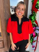 The Black Trim Blouse