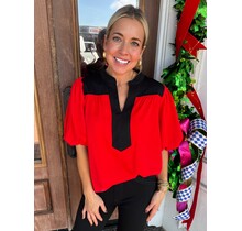The Black Trim Blouse