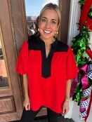 The Black Trim Blouse