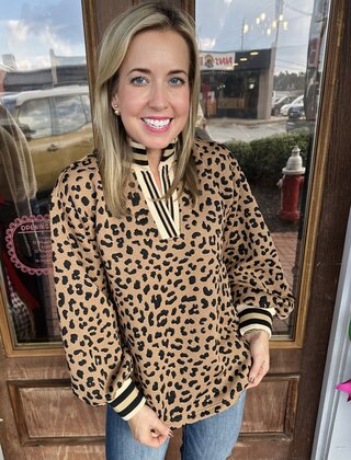 Leopard Craze Top
