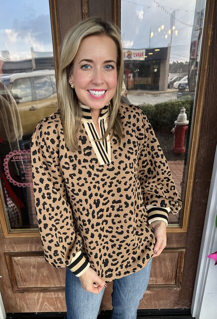 Leopard Craze Top