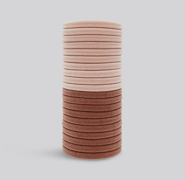 Seamless Elastic Hair Ties - 20 pack