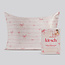 The Uptown Peach Holiday Satin Pillowcase - Striped Red Bows