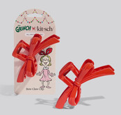 The Grinch  X  Kitsch Bow Claw Clip - Red