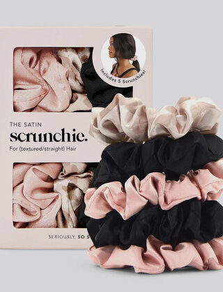 Satin Sleep Scrunchies - 5 Pack