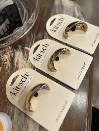 Gold Metal Cloud Cuff - Large