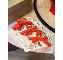 The Grinch  X  Kitsch Bow Claw Clip - Red