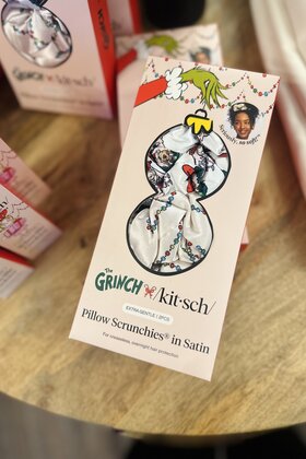 The Grinch x Kitsch Pillow Scrunchies