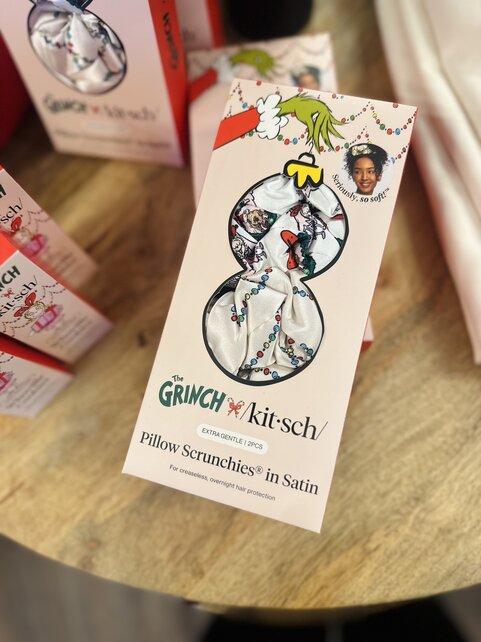 The Grinch x Kitsch Pillow Scrunchies