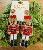 Beaded Nutcracker Earrings