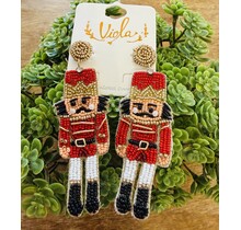 Beaded Nutcracker Earrings