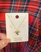 Dainty Gold Bow Necklace