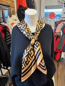 Greek Patterned Silk Scarf