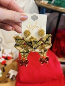 Beaded Rudolph Earrings