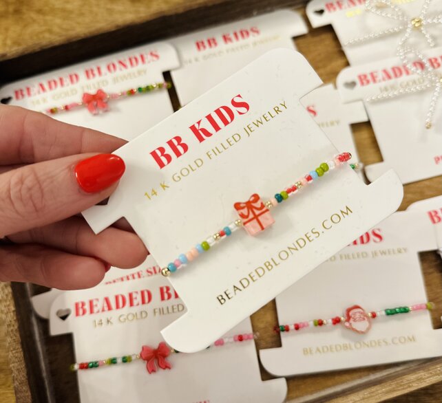Beaded Blondes Holiday Gift Bracelet - Kids