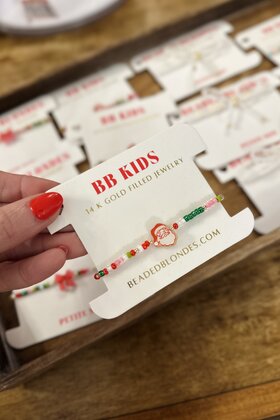Beaded Blondes Santa Sprinkle Bracelets - Kids
