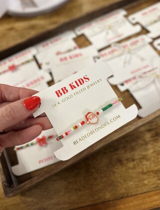 Beaded Blondes Santa Sprinkle Bracelets - Kids
