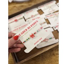 Beaded Blondes Red Holiday Bow - Petite