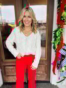 Cream Cable Knit Sweater