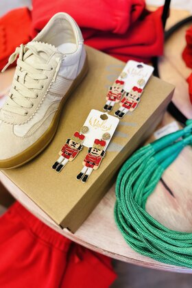 Beaded Nutcracker Earrings