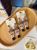 Beaded Nutcracker Earrings